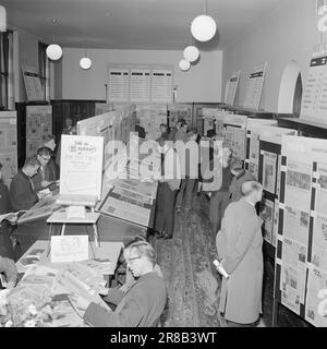 Aktuell 46-6-1960: So wird aus einer weiteren Nachricht Eine Rede - und ihr Weg zu Zeitungslesern weltweit. Wenige Minuten, nachdem Chruschtschow das UN-Podium verließ, wurden seine Worte um die Welt telegrafiert. Foto: Ivar Aaserud / Aktuell / NTB ***FOTO NICHT ABGEBILDET*** Stockfoto