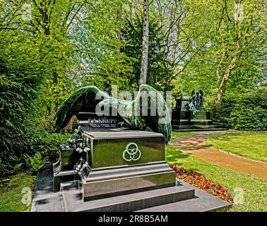 Essen (NRW, Deutschland): Familienfriedhof der Familie Krupp in Essen Bredeney; Friedhof der Familie Krupp Stockfoto