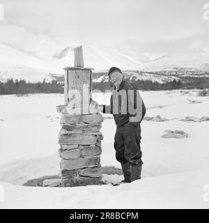 Tatsächlich 18-7-1960: Strømbu-Kara sechs alte Junggesellen führen eine Pension in Sollia und machen es so gemütlich für die Gäste, dass sie zwanzig Jahre in Folge wiederkommen. Foto: Aage Storløkken / Aktuell / NTB ***FOTO NICHT VERARBEITET*** Stockfoto