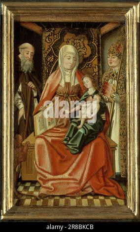 Saint Anne mit Jungfrau und Kind ca. 1400-1425 von nicht identifiziert (Spanisch) Stockfoto