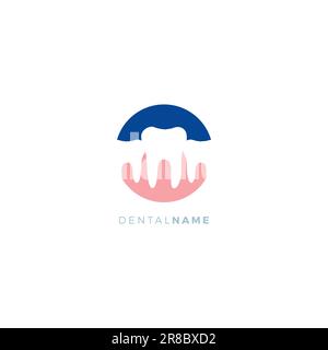 Zahnsymbolvektor. Design Des Gesundheitslogos. Zahnsymbol Stock Vektor
