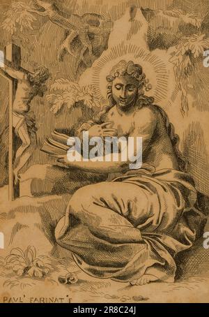 St. John(?) [] von Paolo Farinati, Italiener, geboren in Verona, Italien 1524, gestorben in Verona, Italien 1606 Stockfoto