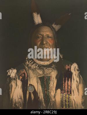 Keine Angst vor dem Pawnee--Yanktonai Sioux Chief Ca. 1900 von De Lancey Gill, geboren in Chester, SC 1859, gestorben Alexandria, VA 1940 Stockfoto