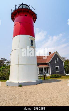 Nauset Lighthouse in Eastham Massachusetts Stockfoto