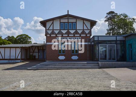 Lubmin am Morgen, nach Sonnenaufgang an der Ostsee Stockfoto