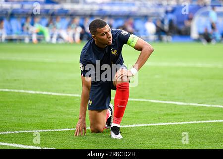 Paris, Frankreich. 19. Juni 2023. Kylian Mbappe bei den UEFA Euro 2024-Europameisterschaften, Fußballspiel zwischen Frankreich und Griechenland am 19. Juni 2023 im Stade de France in Saint-Denis, Frankreich. Kredit: Victor Joly/Alamy Live News Stockfoto