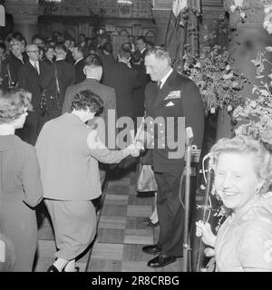 Aktueller 9-3-1960 : Königlicher dänischer Charme Norwegen hat einen offiziellen königlichen Besuch aus Dänemark, drei kalte und saure Tage im Februar zu Ende Foto: Ivar Aaserud / Sverre A. Børretzen / Aktuell / NTB ***FOTO NICHT IMAGE PROCESSED*** Stockfoto