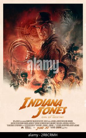 Indiana Jones und das „Dial of Destiny“-Poster Stockfoto