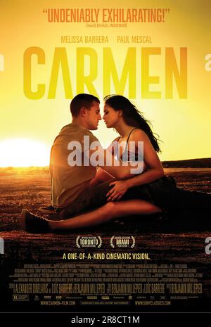 Carmen-FILMPOSTER Paul Mescal & Melissa Barrera Stockfoto