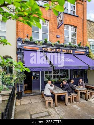 The Prince of Wales Pub, Cleaver Square, Kennington, London, UK Stockfoto