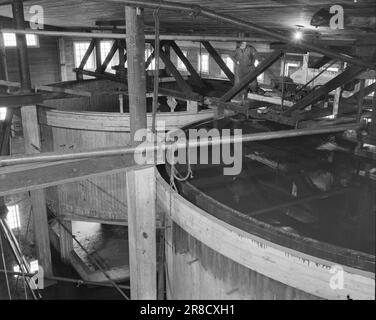 Derzeit 17-1950: Industrie in der WastelandBetween schneebedeckte Berge an der schwedischen Grenze, weit östlich von Bodø, liegt Sulitjelma. Die Menschen in dieser Bergstadt sind völlig abhängig vom Bergbau und den Minen. Die Kommunikation ist schlecht. Im Frühjahr und Herbst kann Sulitjelma vollständig von der Außenwelt isoliert werden. Die 3.000 Menschen, die dort leben, sind alle "de" und leben ihr eigenes Leben - fast wie ein Staat innerhalb eines Staates. Foto: Sverre A. Børretzen / Aktuell / NTB ***FOTO NICHT IMAGE PROCESSED*** Stockfoto