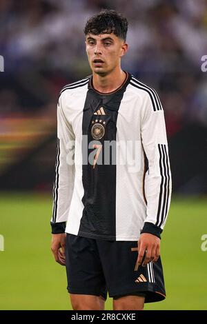 Gelsenkirchen, Deutschland. 20. Juni 2023. GELSENKIRCHEN, DEUTSCHLAND - 20. JUNI: Kai Havertz aus Deutschland schaut auf das Internationale Freundschaftsspiel zwischen Deutschland und Kolumbien in der Veltins-Arena am 20. Juni 2023 in Gelsenkirchen (Foto von Joris Verwijst/Orange Pictures). Guthaben: Orange Pics BV/Alamy Live News Stockfoto