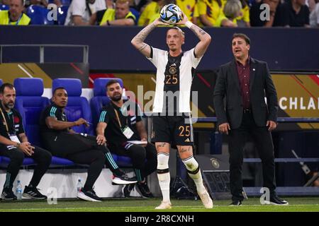 Gelsenkirchen, Deutschland. 20. Juni 2023. GELSENKIRCHEN, DEUTSCHLAND - JUNI 20: Marius Wolf von Deutschland in Aktion während des internationalen Freundschaftsspiels zwischen Deutschland und Kolumbien in der Veltins-Arena am 20. Juni 2023 in Gelsenkirchen, Deutschland (Foto von Joris Verwijst/Orange Pictures) Kredit: Orange Pics BV/Alamy Live News Stockfoto