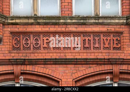 Pendleton Co-operative Society Offices 19-21 Broughton Road, Pendleton Stockfoto