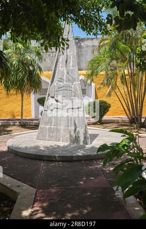 Parque Los Heroes Museo San Roque Valladolid Mexiko Stockfoto