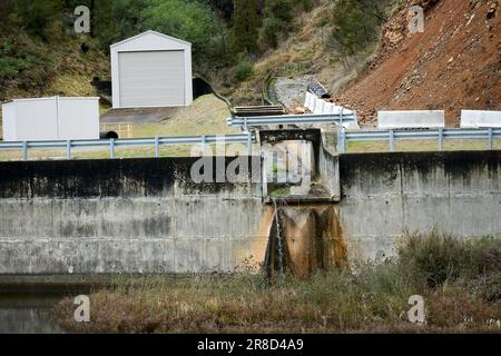 Das Wanderrennen vom unterirdischen Wasserkraftwerk Tumut 2 Stockfoto