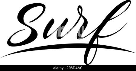 Surfschrift mit Unterstreichung Stock Vektor