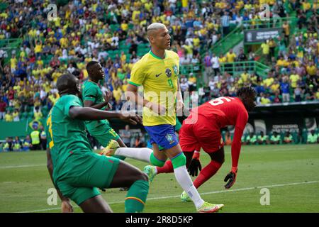 Caracas, Portugal. 20. Juni 2023. LISSABON, PORTUGAL - JUNI 20: Richarlison von Brasilien läuft während eines Spiels zwischen Brasilien und Senegal im Rahmen der Internacional Friendly im José-Alvalade-Stadion am 20. Juni 2023 in Lisboa, Portugal. (Foto: Sergio Mendes/PxImages) Kredit: Px Images/Alamy Live News Stockfoto