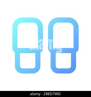 Slipper Pixel Perfect Gradient linear ui-Symbol Stock Vektor