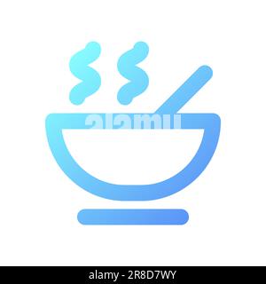Dinner Pixel Perfect Gradient linear ui-Symbol Stock Vektor