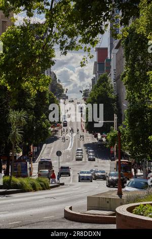 Blick auf die Straße in Auckland, Neuseeland Stockfoto