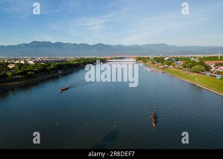 Dongshan River Water Park in Yilan, Taiwan Stockfoto