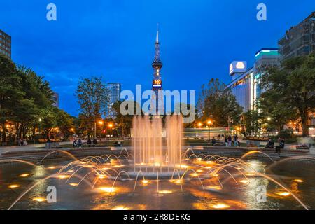 Sapporo TV Tower im Odori Park, in Sapporo, Hokkaido, Japan Stockfoto