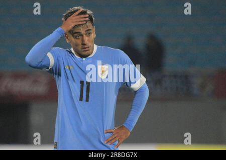 Montevideo, Uruguay. 20. Juni 2023. Estadio Centenario Facundo Torres aus Uruguay, während der Freundschaft zwischen Uruguay und Kuba, am Dienstag, den 20. Im Estadio Centenario. 30761 $ (Pool Pelaez Burga/SPP) Guthaben: SPP Sport Press Photo. Alamy Live News Stockfoto