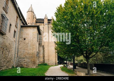 Schloss San Javier und Basilika, Navarra Spanien. Hochwertiges Foto Stockfoto