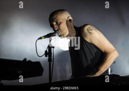 Argenta, Emilia Romagna, Italien. 20. Juni 2023. Giovanni Truppi lebt in Argenta. (Kreditbild: © Carlo Vergani/Pacific Press via ZUMA Press Wire) NUR ZUR REDAKTIONELLEN VERWENDUNG! Nicht für den kommerziellen GEBRAUCH! Stockfoto