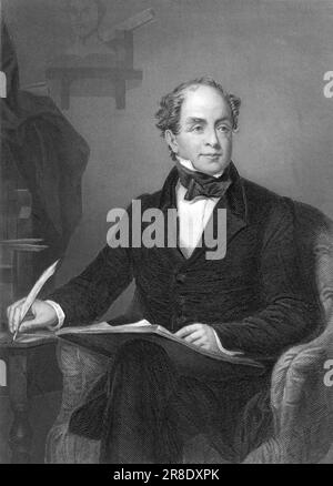 Irland: c. 1820 Ein Porträt des irischen Dichters, Songwriter und Entertainer Thomas Moore. Stockfoto