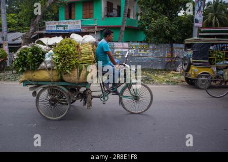 Gemüsegroßhandelsmarkt in Churamonkati, Jashore, Bangladesch Stockfoto