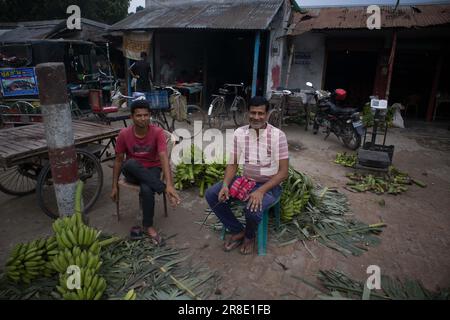 Gemüsegroßhandelsmarkt in Churamonkati, Jashore, Bangladesch Stockfoto