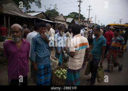 Gemüsegroßhandelsmarkt in Churamonkati, Jashore, Bangladesch Stockfoto