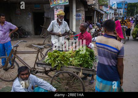 Gemüsegroßhandelsmarkt in Churamonkati, Jashore, Bangladesch Stockfoto