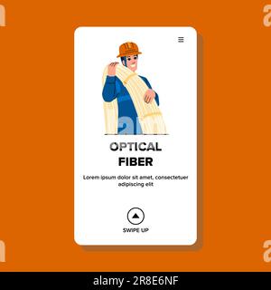 Optischer Faservektor Stock Vektor