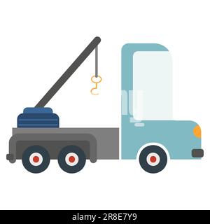 Cartoon-Autokran. Vektordarstellung auf weißem Hintergrund Stock Vektor