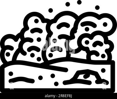 marsstaubsturm mars-Planetensymbol-Vektordarstellung Stock Vektor