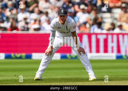 Ben Stokes of England während des LV= Insurance Ashes First Test Series Day 5 England gegen Australien in Edgbaston, Birmingham, Großbritannien, 20. Juni 2023 (Foto von Craig Thomas/News Images) in , am 6./20. Juni 2023. (Foto: Craig Thomas/News Images/Sipa USA) Stockfoto