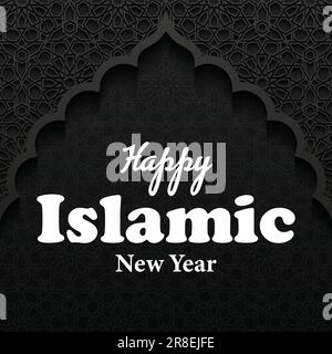 Islamischer Hintergrund zum Neujahr Stock Vektor