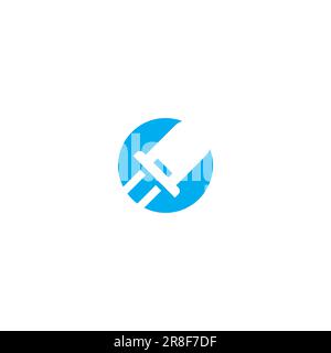 LED-Lampenlogo. Lampensymbol „Design Vector“ (Konstruktionsvektor Stock Vektor