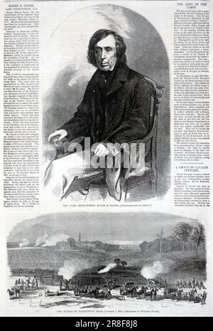 Der verstorbene Chief-Justice Roger B. Taney, von Harper's Weekly, 29. Oktober 1864 1864, von Winslow Homer, geboren in Boston, MA 1836, gestorben Prout's Neck, ME 1910 Stockfoto