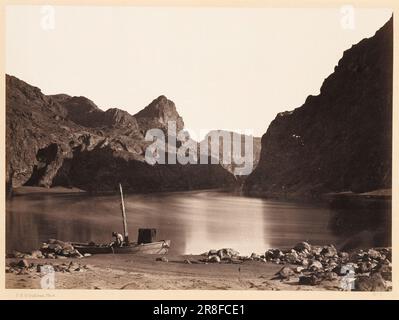 Black Cañon, Colorado River, aus Camp 8, über 1871, von Timothy H. O'Sullivan, geboren in Irland 1840-verstorben New York City 1882 Stockfoto