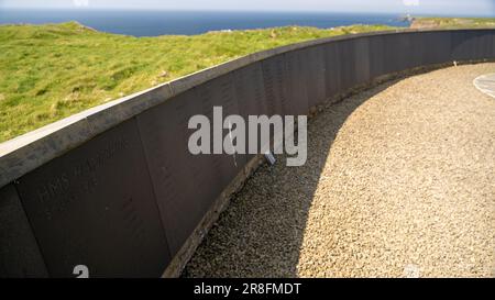 Das Kitchener Memorial wurde von den Menschen von Orkney nach dem Tod von Lord Kitchener errichtet, als das Boot HMS Hampshire 1916 während des Ersten Weltkriegs sank. Stockfoto