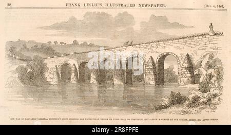 The war in Maryland, aus Frank Leslies illustrierter Zeitung, 4. Oktober 1862 1862 von Edwin Forbes, geboren in New York City 1839, gestorben Brooklyn, NY 1895 Stockfoto