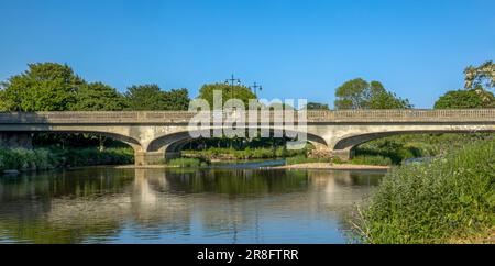 Brücke über den Fluss Don, Inverurie, Aberdeenshire, Schottland, Großbritannien Stockfoto