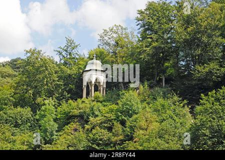 Diederichs-Tempel nahe der Mühlenbrücke, Solingen, Bergisches Land, Nordrhein-Westfalen, Deutschland Stockfoto