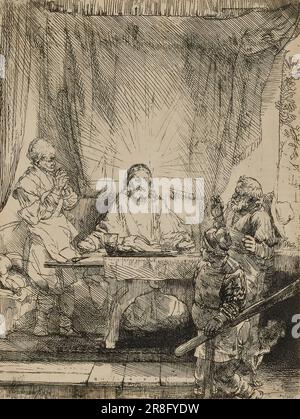 Christ at Emmaus 1654* von Rembrandt Van Rijn, Niederländisch, geboren Leiden, Niederlande 1606-gestorben Amsterdam, Niederlande 1669 Stockfoto