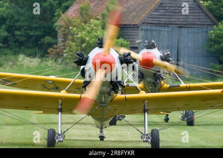 Ein Flugtag in der Shuttleworth Collection, Old Warden, Bedforshire im Jahr 2010 Stockfoto