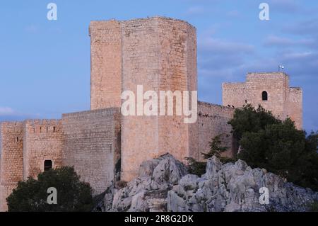 Burgruinen Santa Catalina, Castillo de, Parador Hotel, Jaen, Andalusien, Spanien Stockfoto